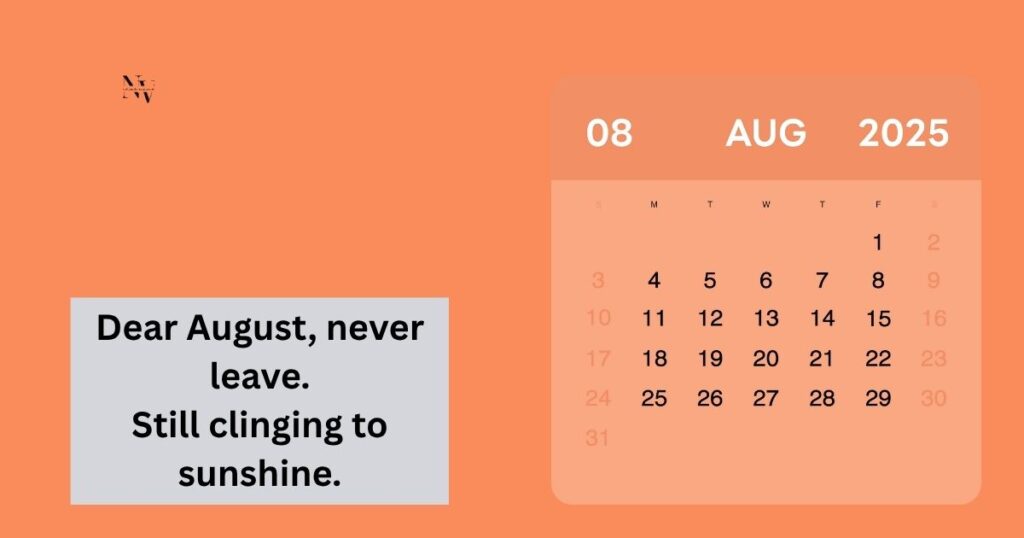 August Puns Captions