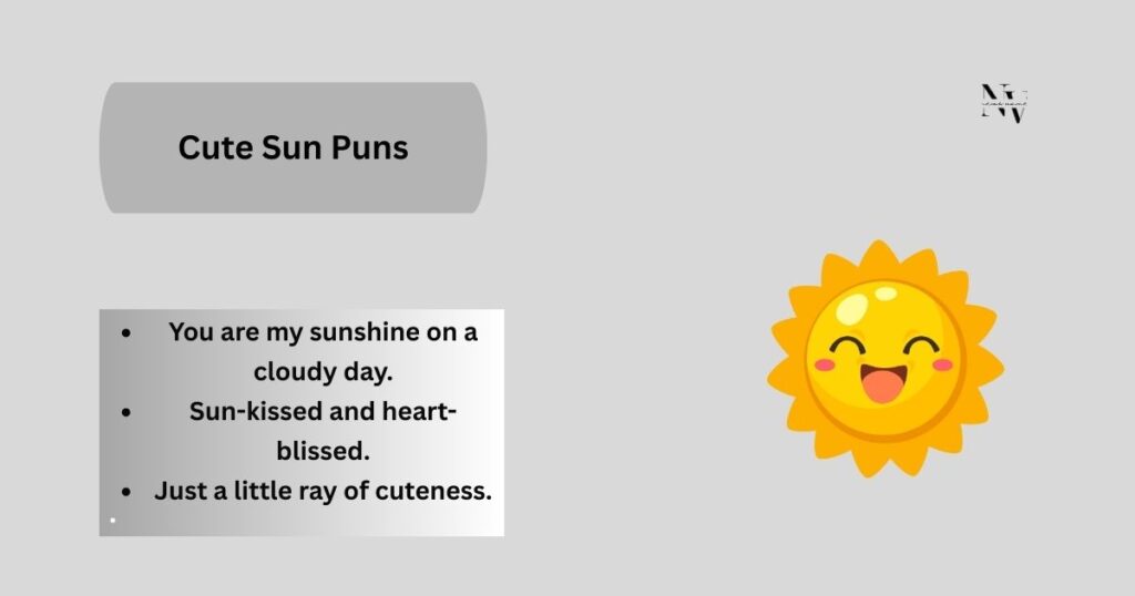 Cute Sun Puns