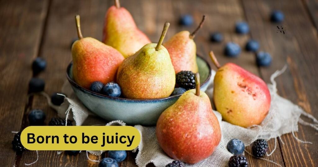 Sweet and Snappy Pear Captions